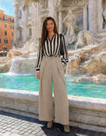 Pantalón de pinza " Palazzo Roma"