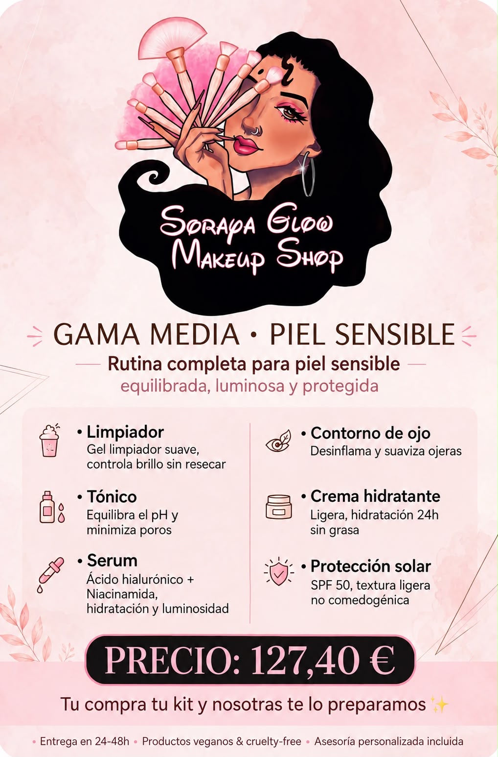 Rutina piel sensible gama media