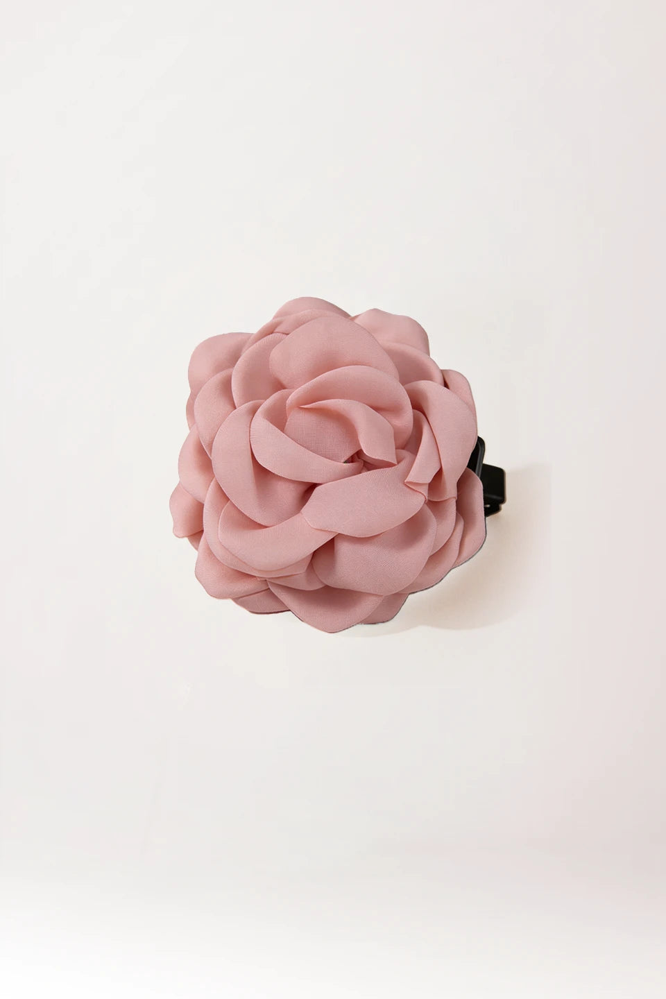 Pinza de pelo con flor rosa pastel