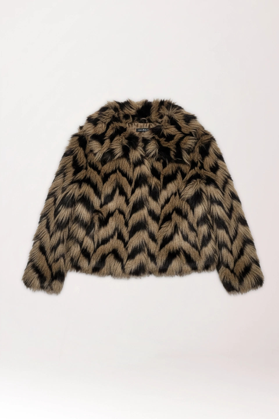 Abrigo de pelos Anabella oscuro