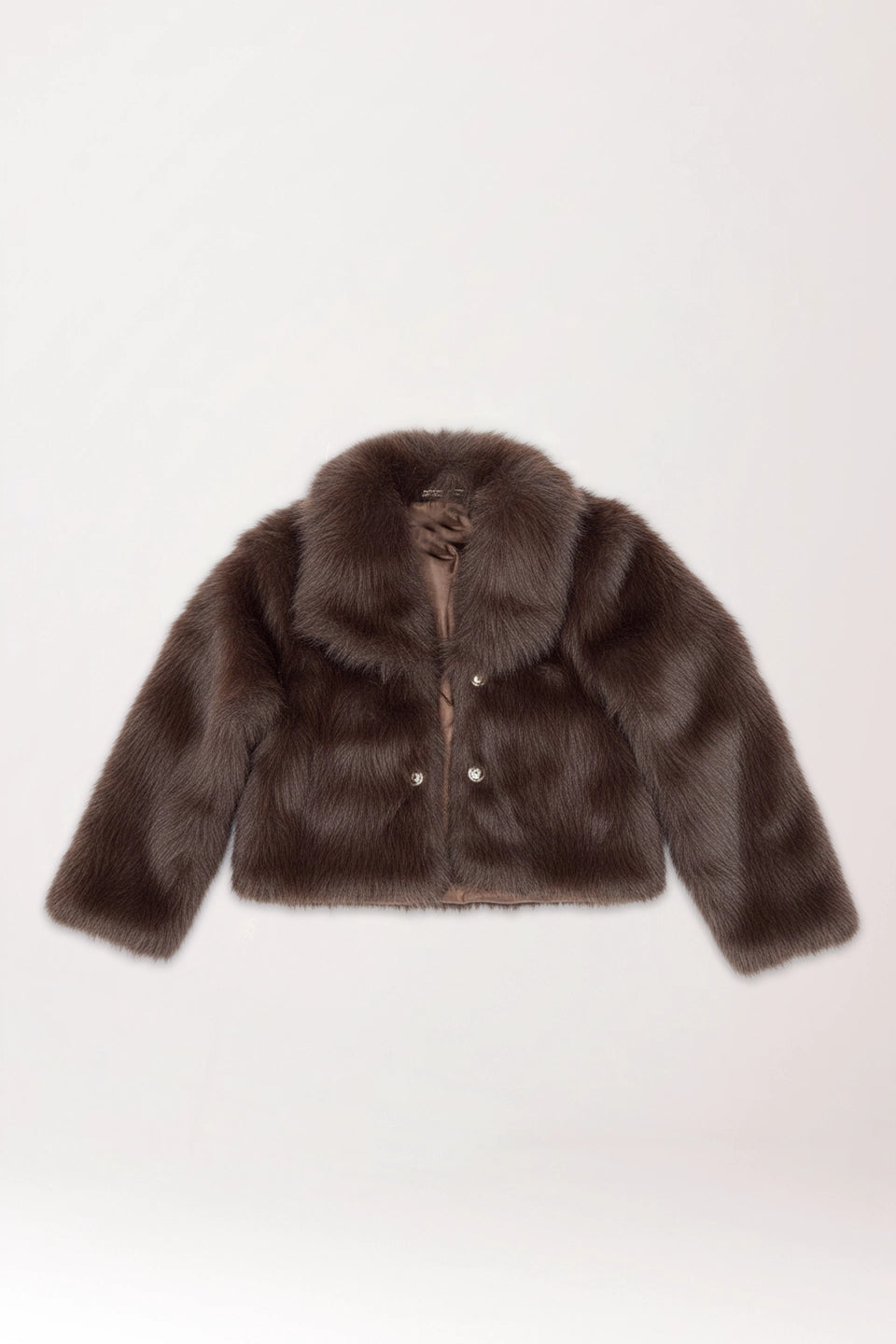 Abrigo de pelos marrón