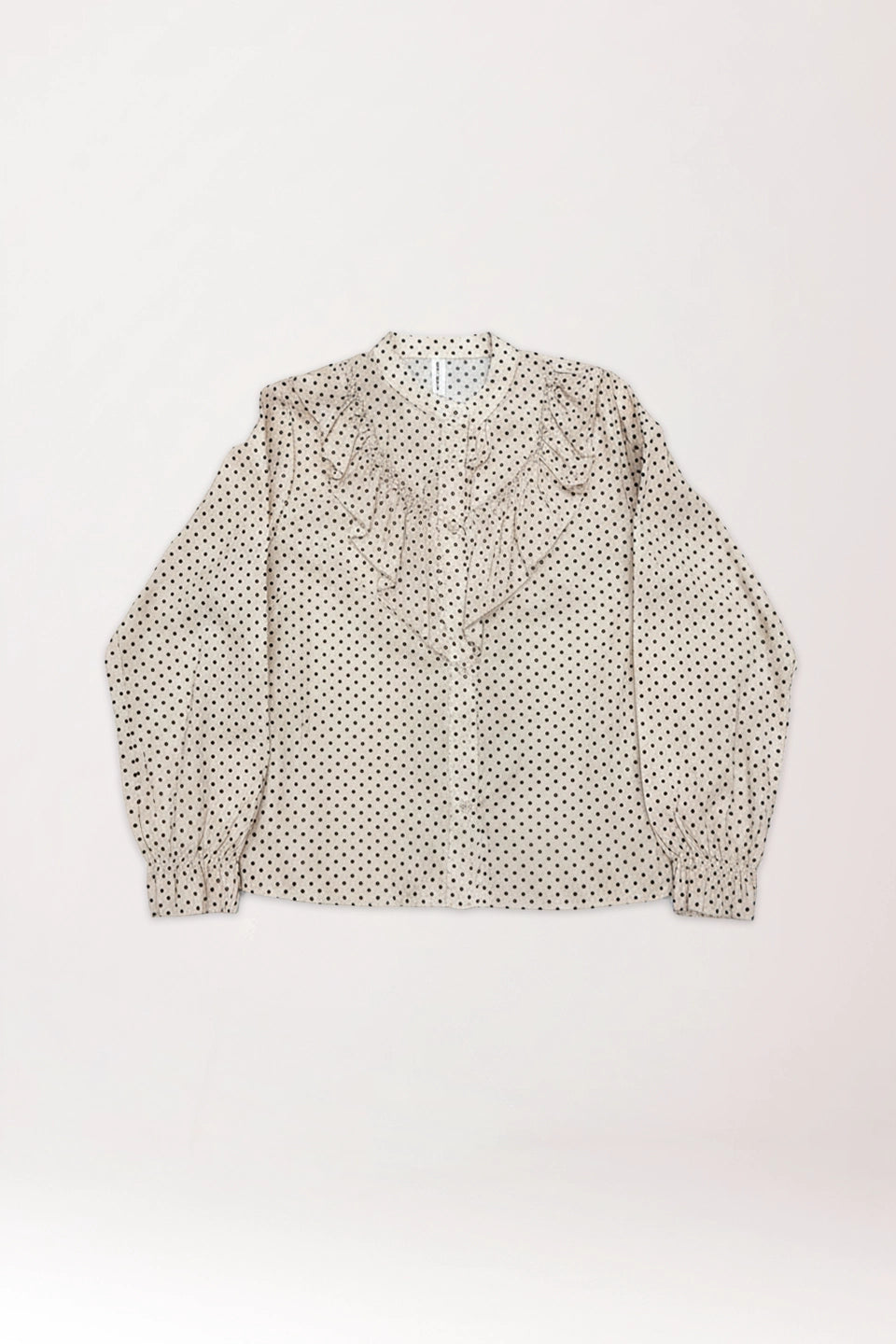 Camisa de lunares blanca