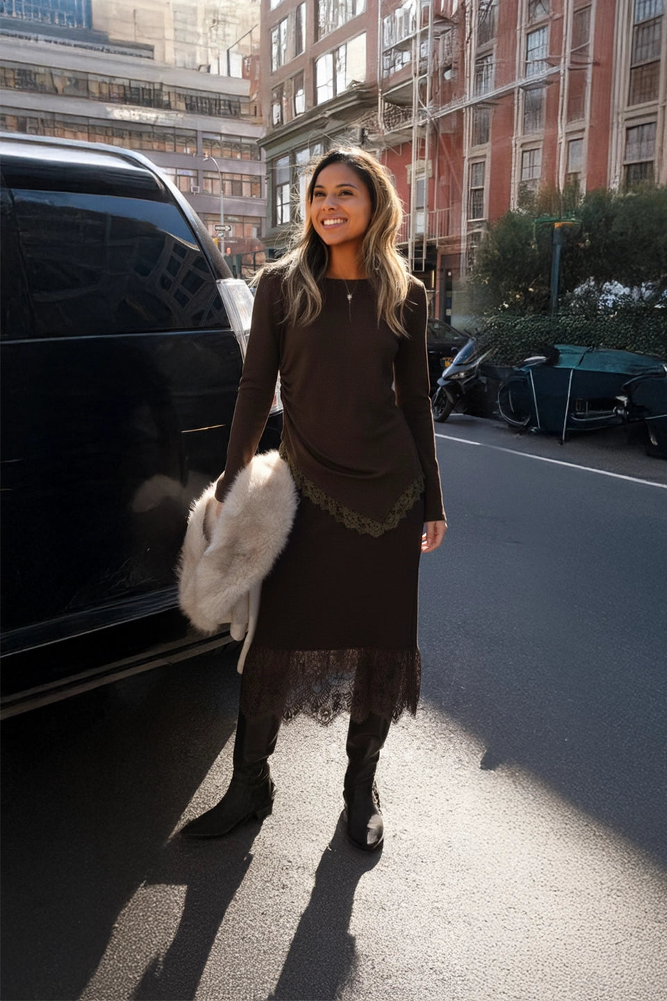 Conjunto mariquilla marrón