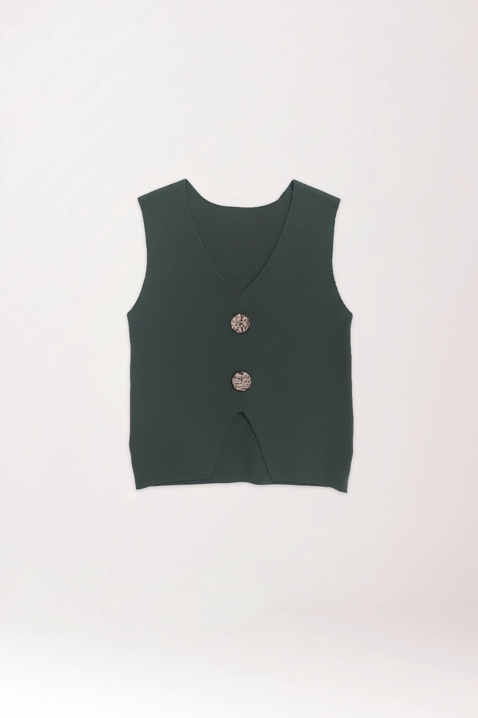 Chaleco lana verde cacería