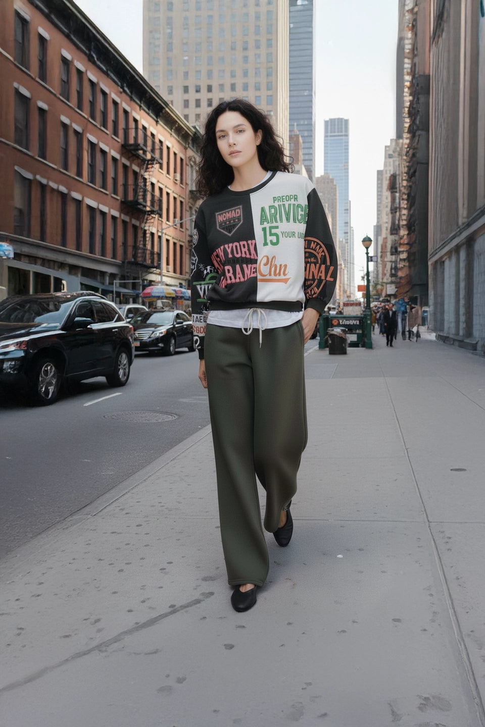 Chandal NEW YORK verde militar