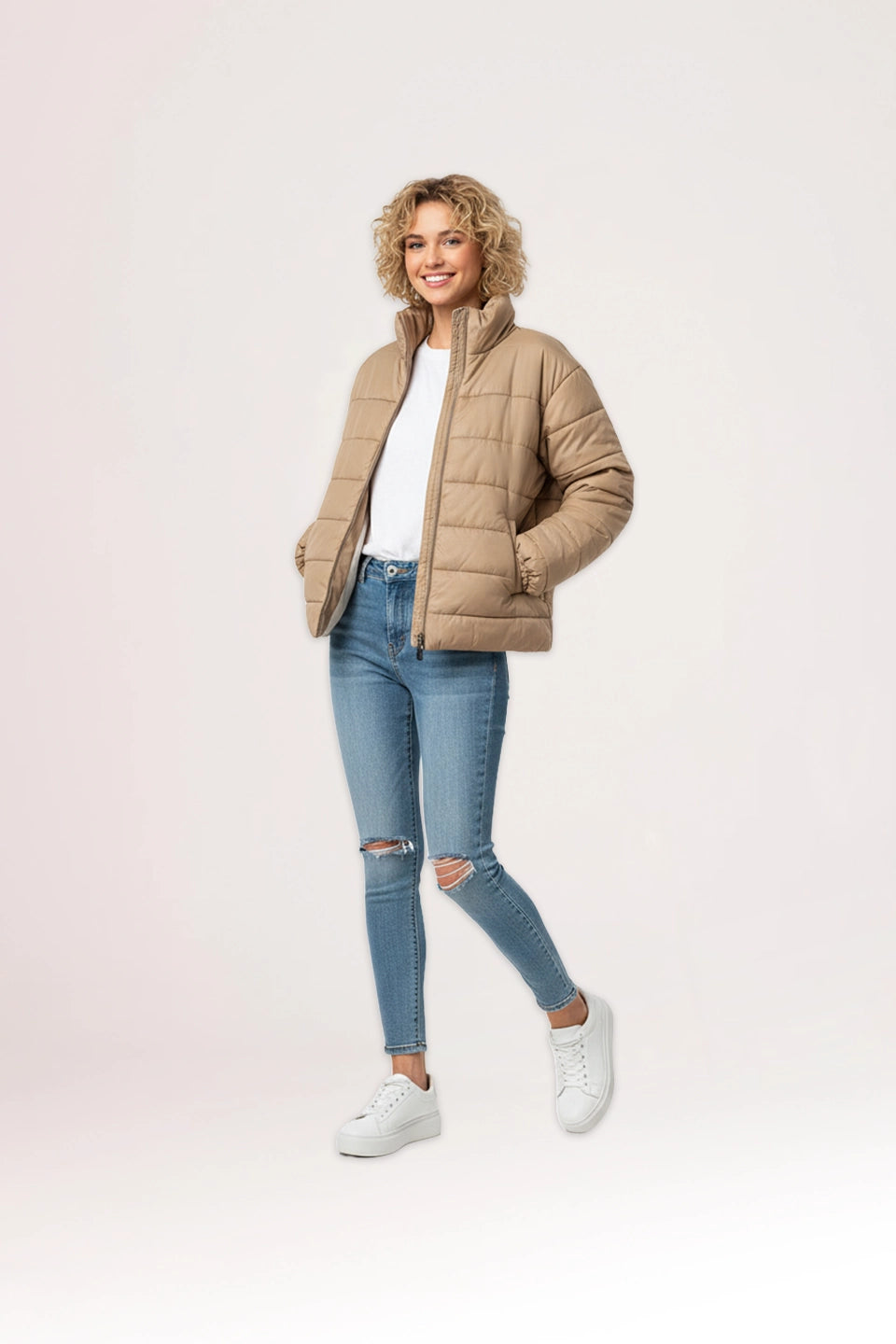 Chaquetón Paula camel