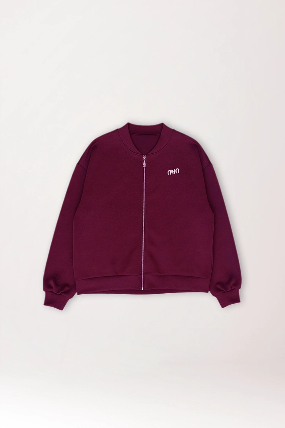 Chandal MIN cremallera burdeos