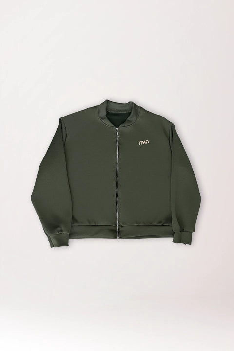 Chandal MIN cremallera verde militar