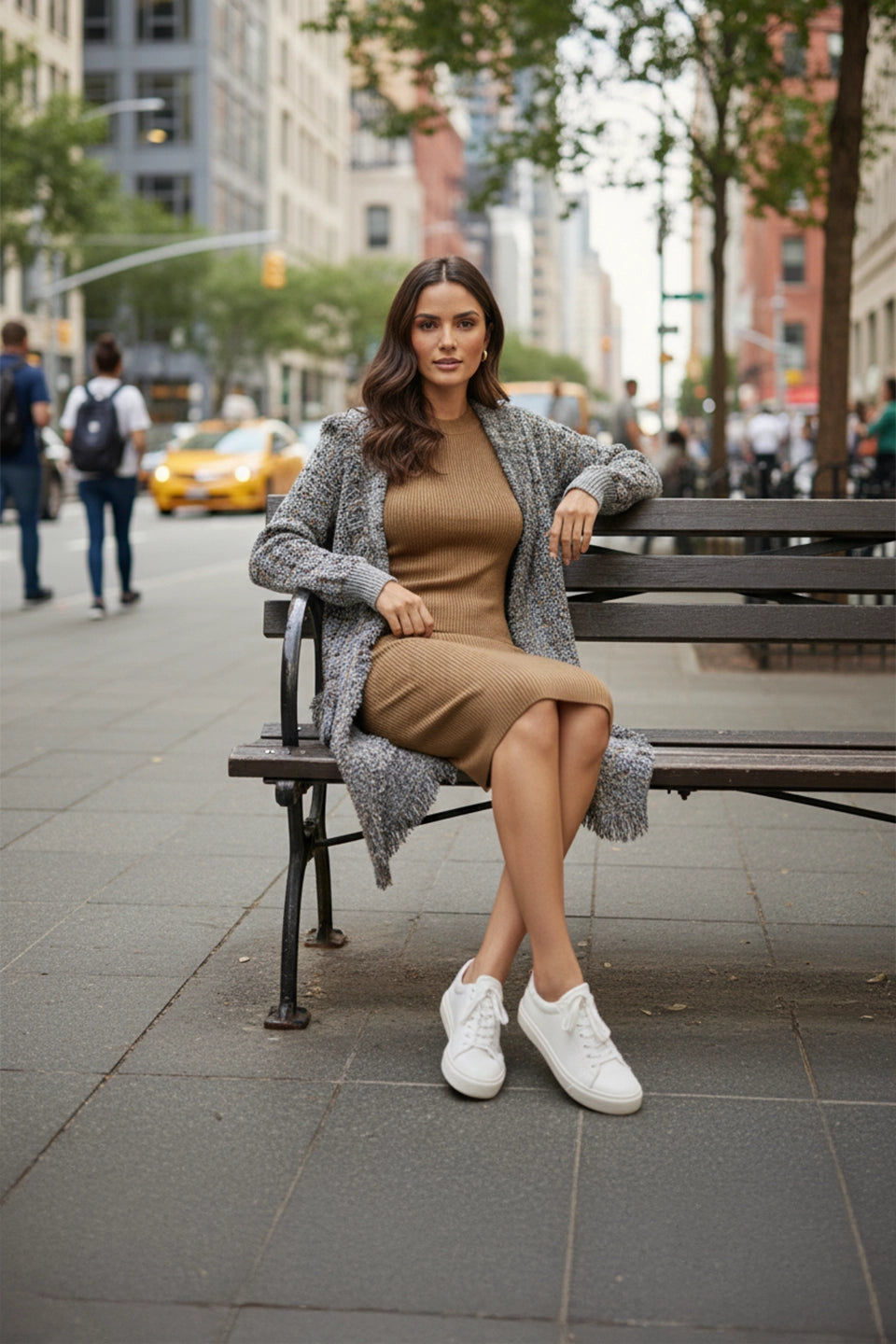 Vestido Lorena marrón