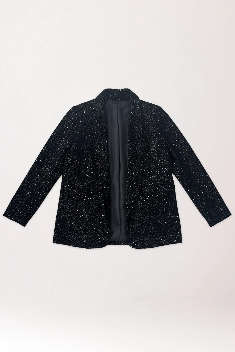 Chaqueta lentejuelas negra