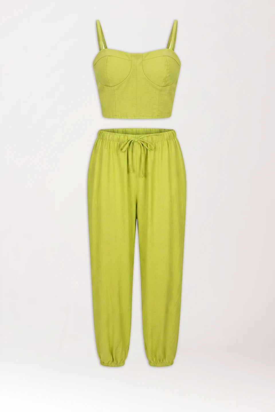 Conjunto Anabella verde lima