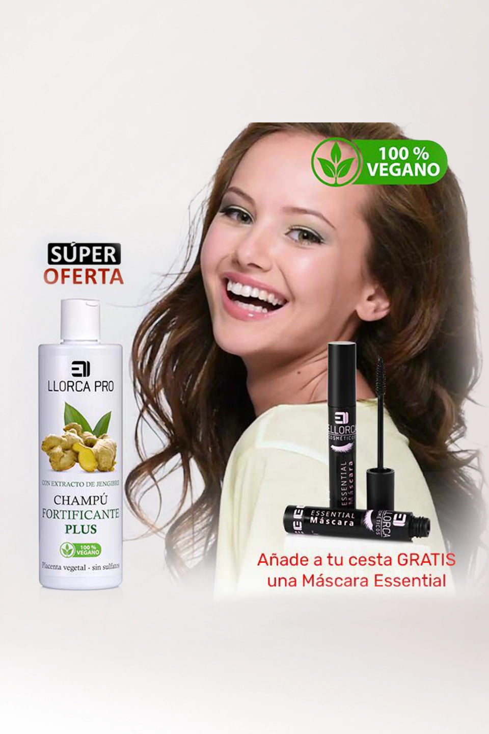 Champú de jengibre e hidrolizado + Máscara de pestañas (GRATIS) - Elisabeth Llorca