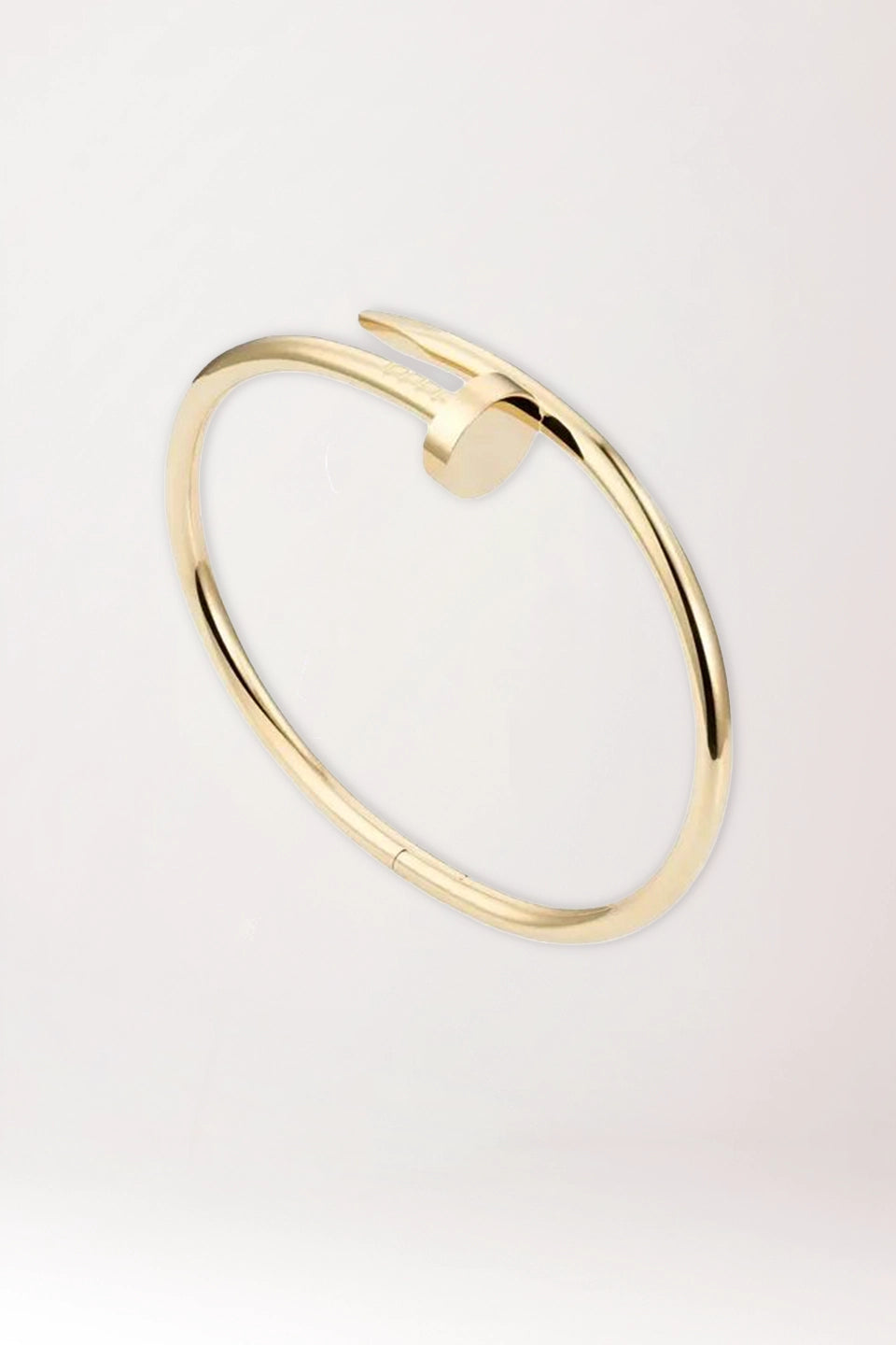 Pulsera clavo dorada de acero