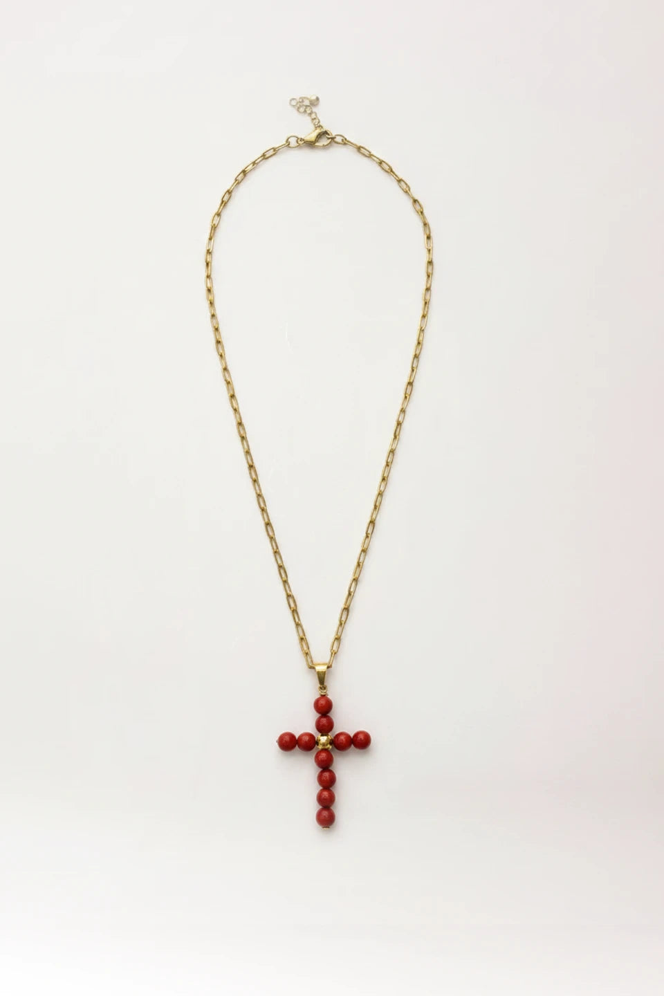 Colgante Cruz rojo
