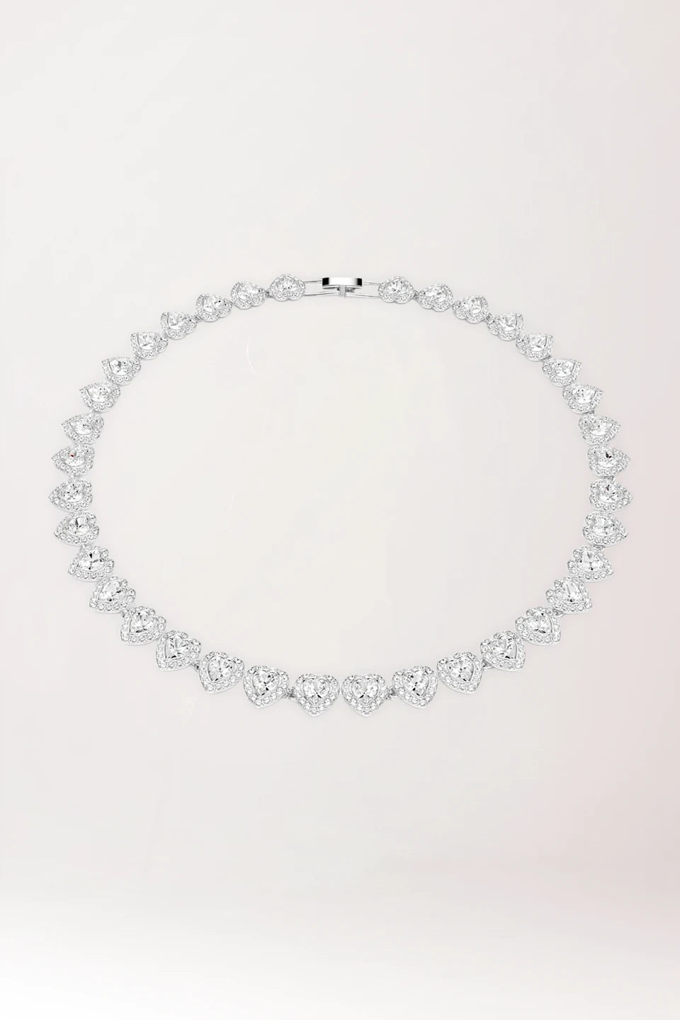 Gargantilla corazón Ariadna grande en plata de ley 925