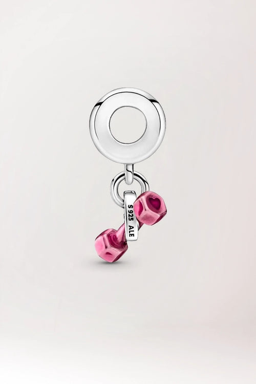 Charm mancuerna y corazón