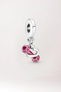 Charm mancuerna y corazón