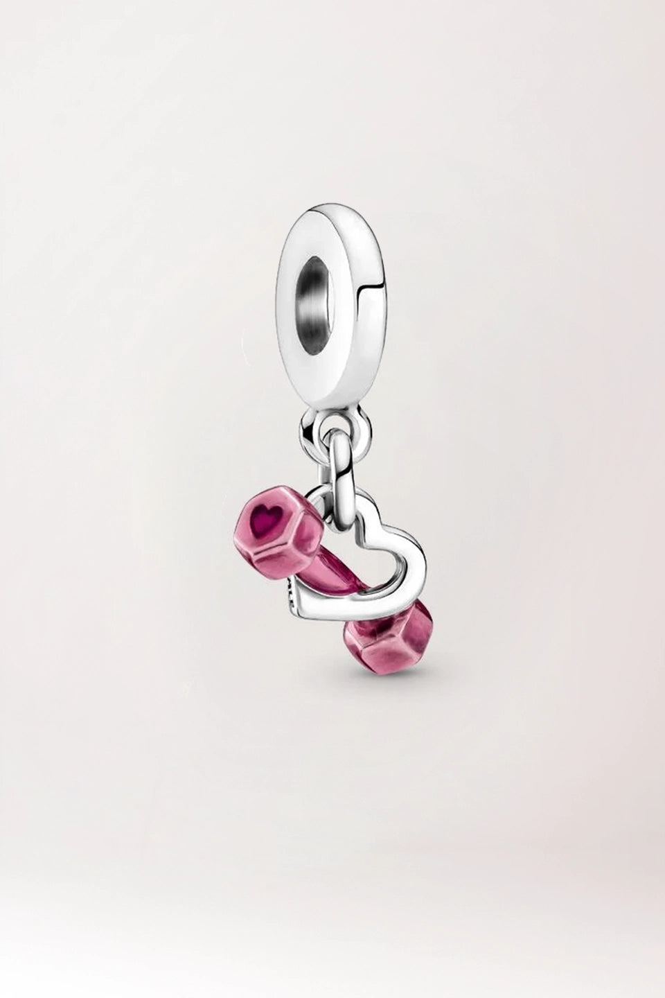 Charm mancuerna y corazón