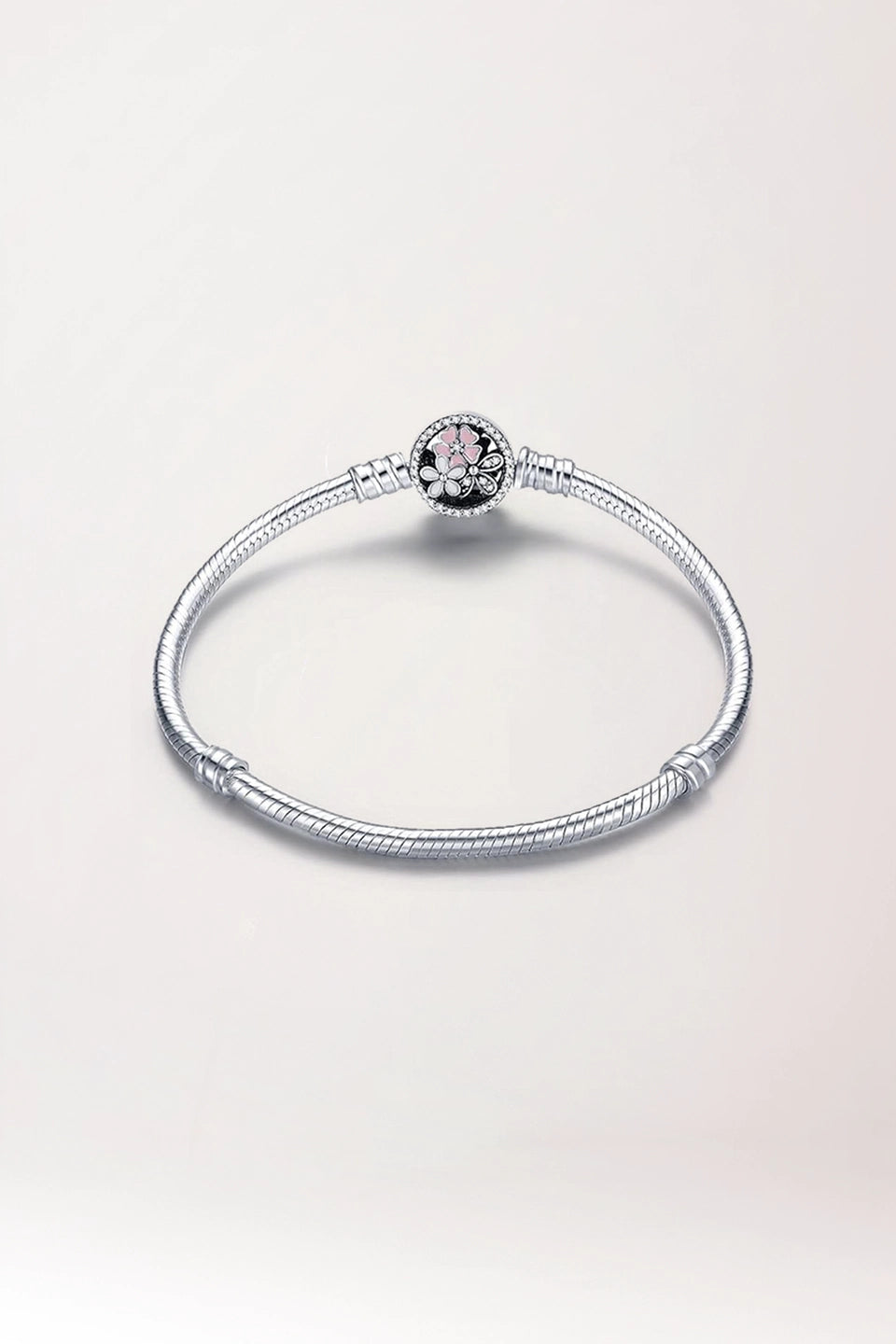 Pulsera cadena de serpiente Moments - cierre Flores