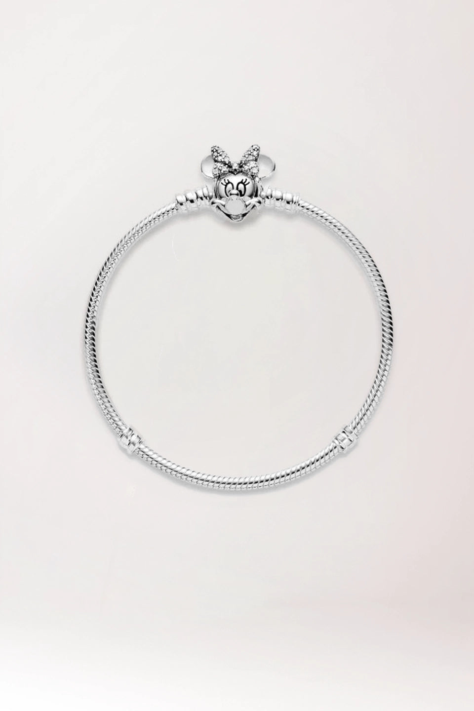 Pulsera cadena de serpiente Moments - cierre Retrato de Minnie Brillante