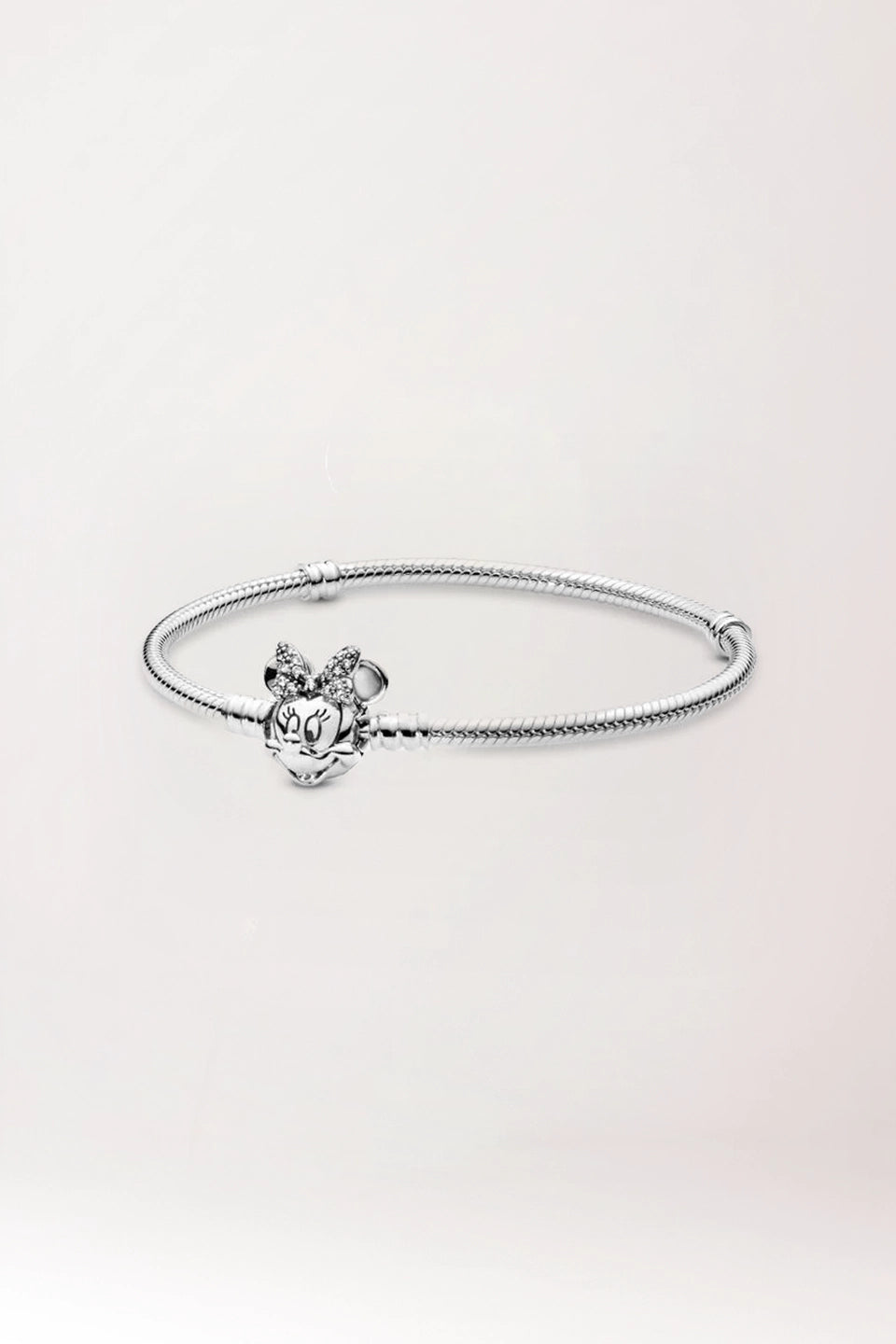 Pulsera cadena de serpiente Moments - cierre Retrato de Minnie Brillante