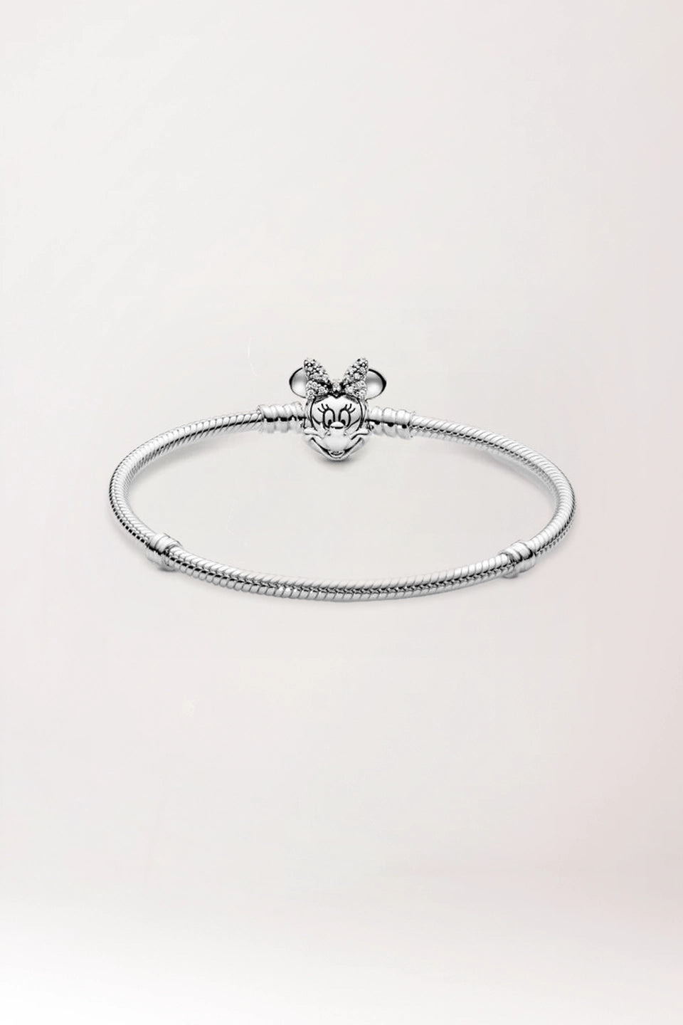 Pulsera cadena de serpiente Moments - cierre Retrato de Minnie Brillante