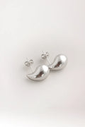 Pendientes de gotas de plata de ley rodiada 925
