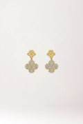 Pendientes van cleef en plata de ley 925 con baño de oro