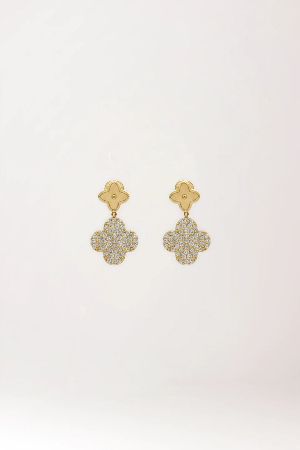 Pendientes van cleef en plata de ley 925 con baño de oro