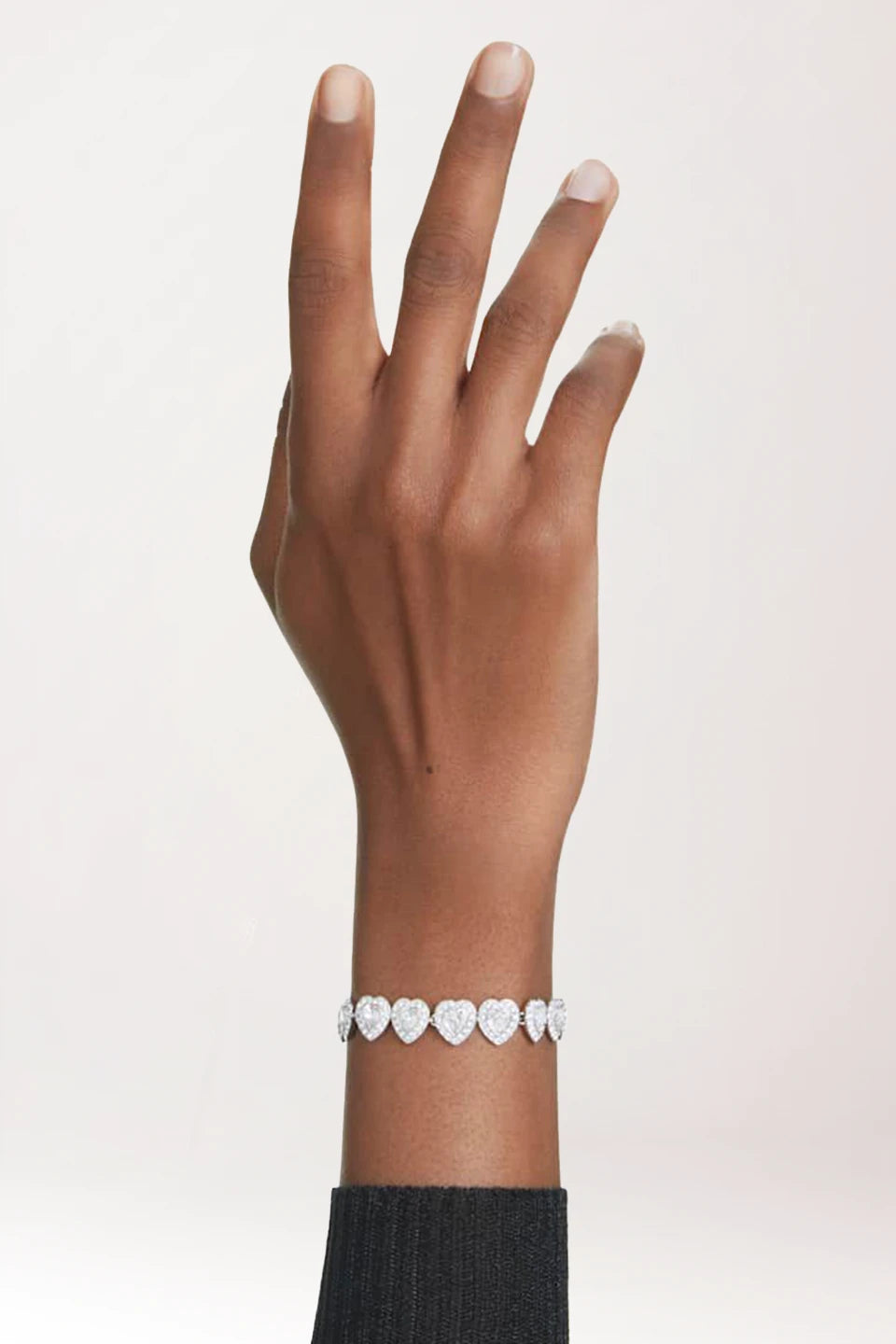 Pulsera corazón Ariadna Grande en plata de ley 925