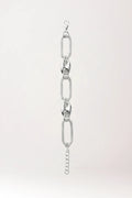 Pulsera de doble cadeneta y calabrote en plata de ley 925