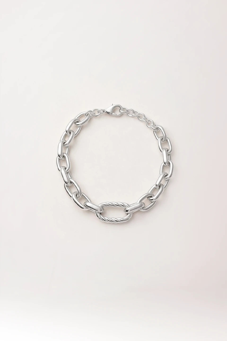 Pulsera en plata de ley eslabones