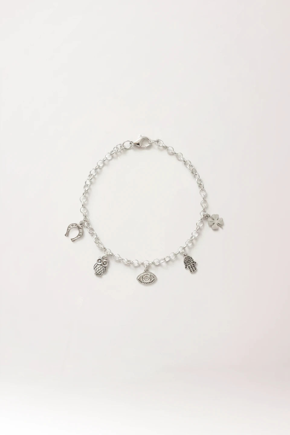 Pulsera de la suerte en plata de ley 925