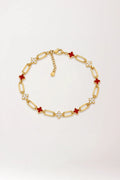 Pulsera van cleef de plata rodiada 925 con baño de oro