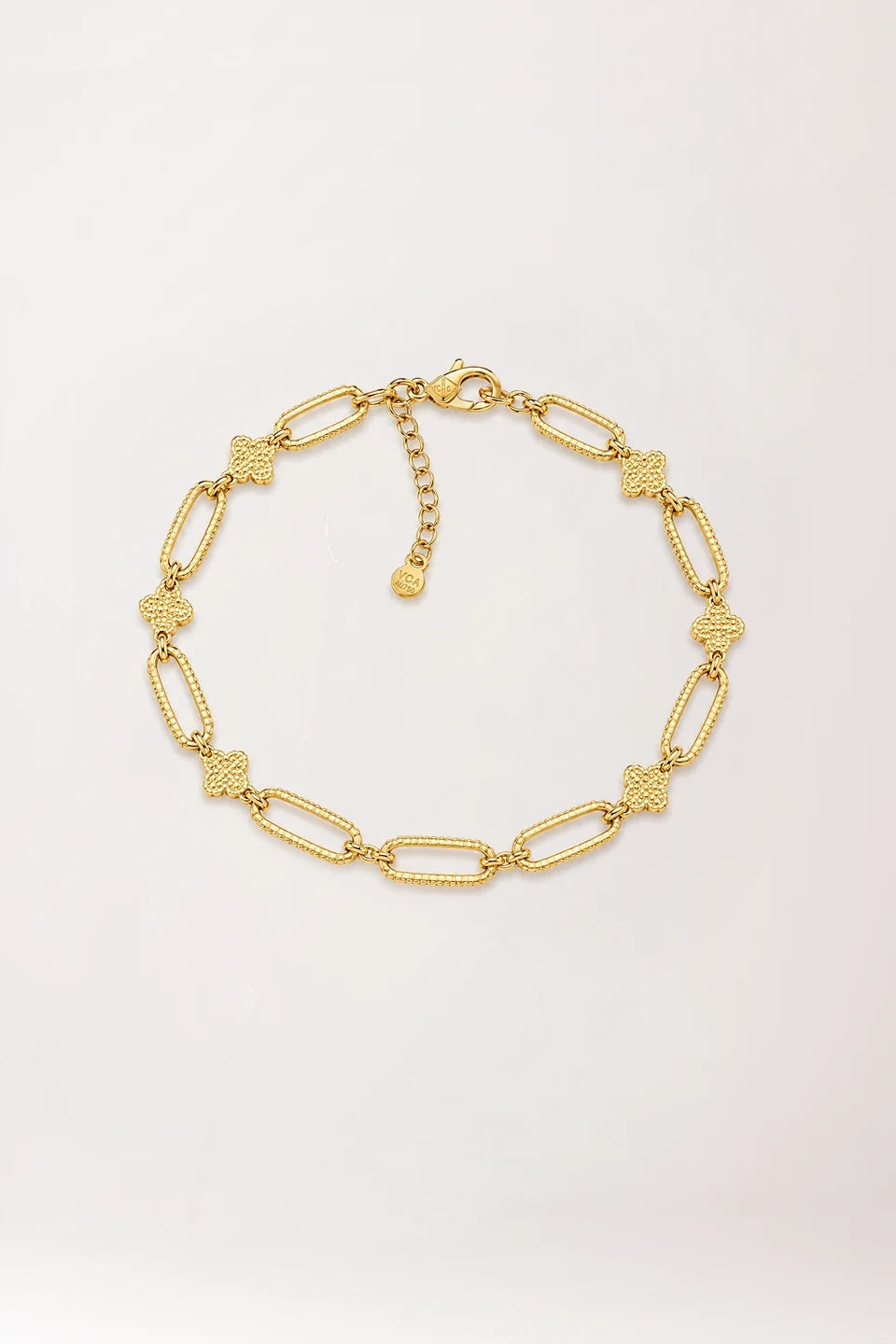 Pulsera van cleef de plata rodiada 925 con baño de oro