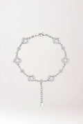 Pulsera van cleef de plata rodiada 925 con swaroski