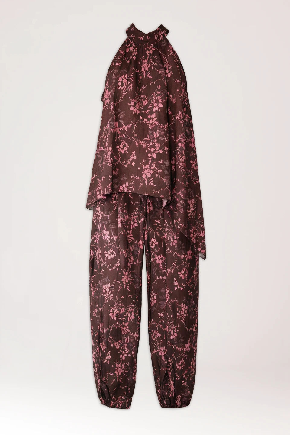 Conjunto flor cerezo (marrón y rosa)