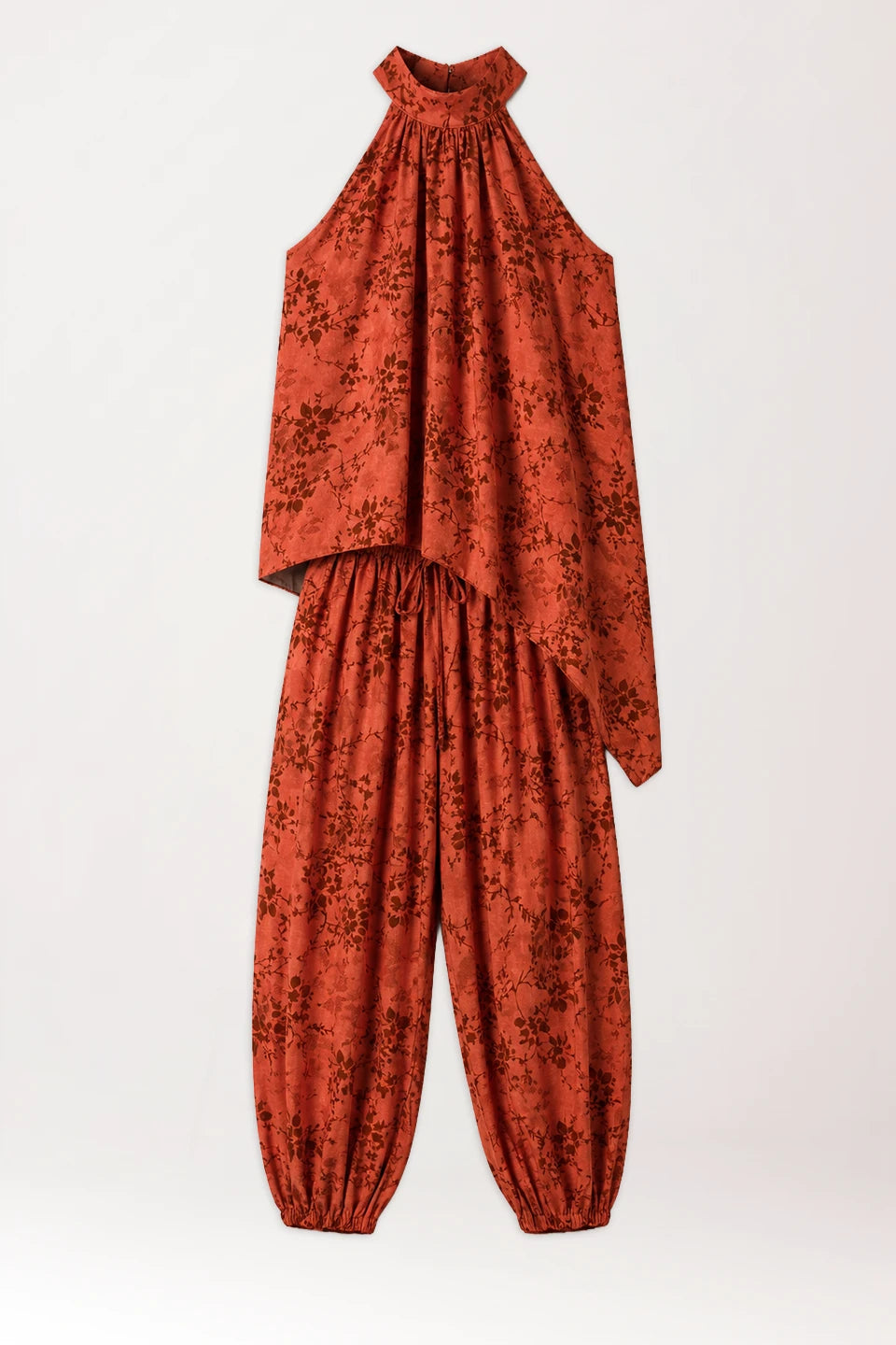 Conjunto flor cerezo naranja