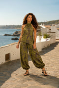 Conjunto flor cerezo (verde lima y lila)