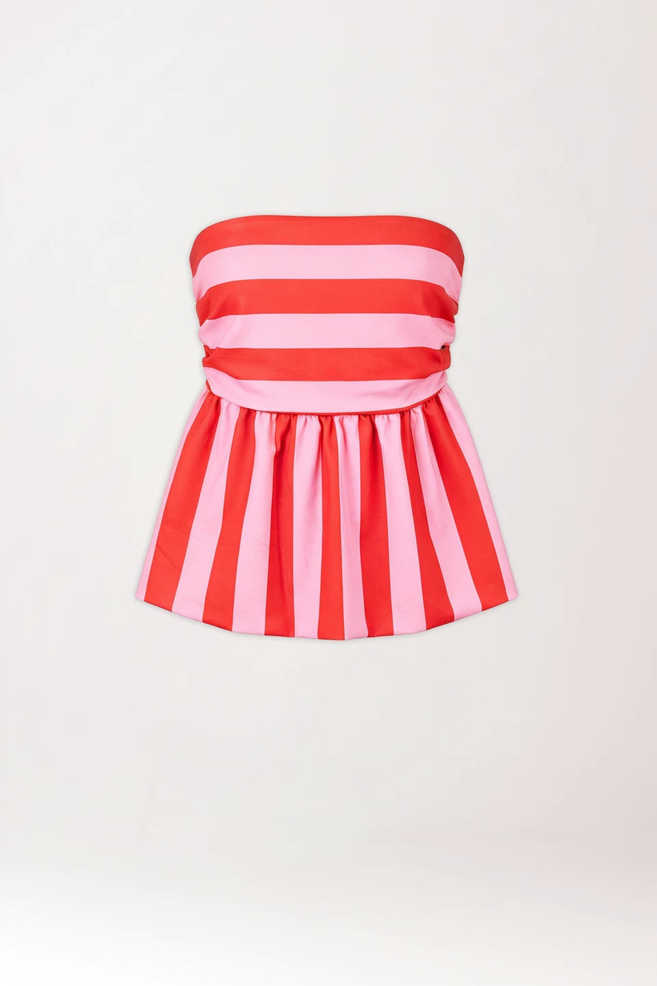 Conjunto rayas rosas y rojos